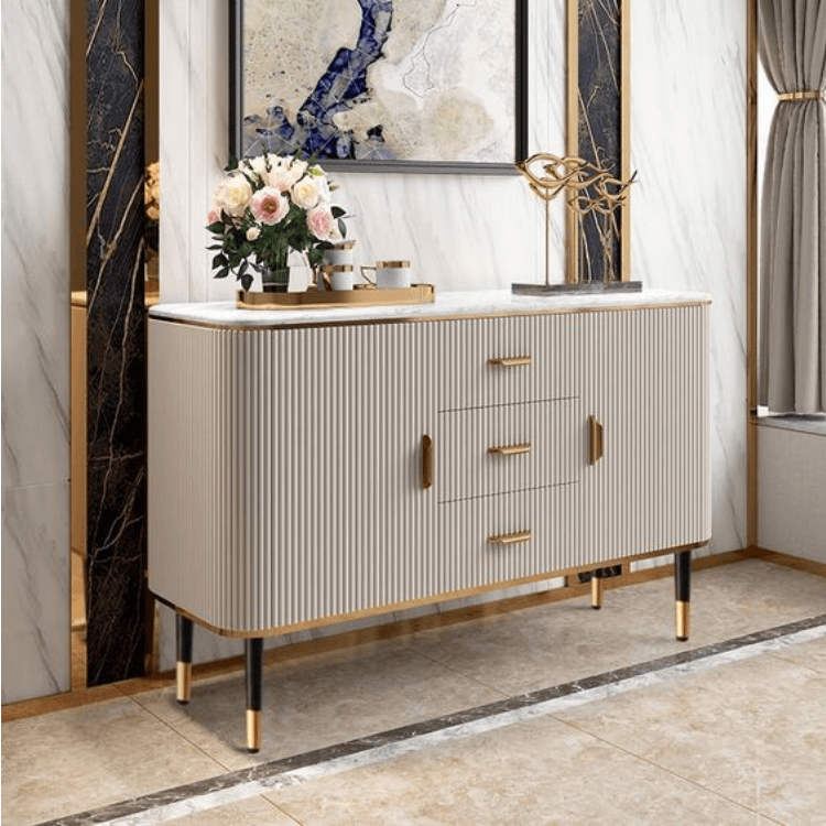 Marble top 2024 sideboard buffet