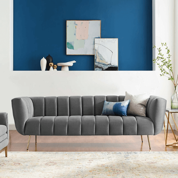 Stripe Favor Five Seater Sofa | Five Seat Sofa By Wooden Mango